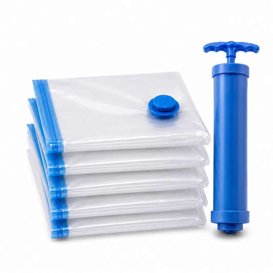 Premium Vacuum Storage Bags (Pack of 5) - 60% OFF Today!